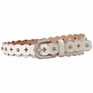 OtrosCinturonesBELTS WOMEN SCALLOPED PERF BONE