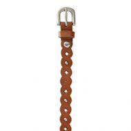 OtrosCinturonesBELTS WOMEN SCALLOPED PERF TAN