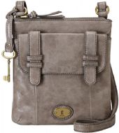 OtrosBolsosBAG W CARSON LTHR FLP CRSBDY ASH GREY