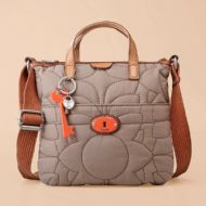 OtrosBolsosBAG W KEYPER NYLON CROSSBODY ASH GRAY