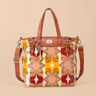 OtrosBolsosBAG W VINTAGE CNV KEYPR TOTE ORNG ML