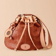 OtrosBolsosBAG W MADDOX EMBOSSD DRWSTRING SADDLE