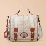 OtrosBolsosBAG W MADDOX FBRIC ORGANZR FLAP NATURAL