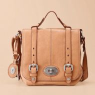 OtrosBolsosBAG W MADDOX LTHR ORGANIZER FLAP CAMEL