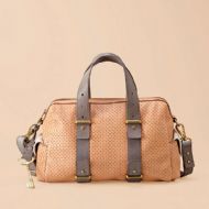 OtrosBolsosBAG W MASON LTHR PERF SATCHEL CAMEL
