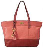 OtrosBolsosBAG W JULES GLAZED LTHR SHOPPER ROSE