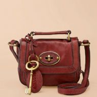 OtrosBolsosBAG W VRI LTHR SMALL FLAP RUSSET BRWN
