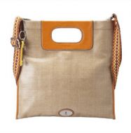 OtrosBolsosBAG W VINTAGE KEYPR JUTE SLM FLDVR ORNGE