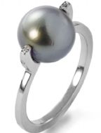 Joyas OroAnillosAnillo Diamantes y Perla