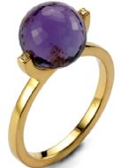 Joyas OroAnillosAnillo Diamantes y Amatista